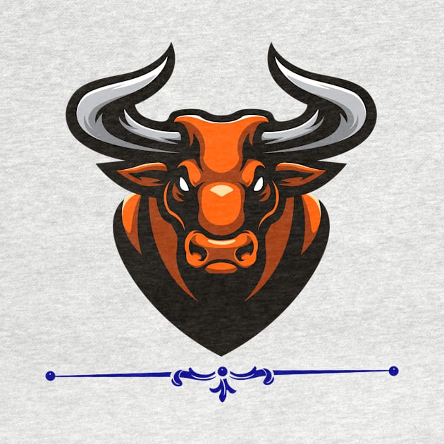 Angry Red Bull by Rivas Teepub Store